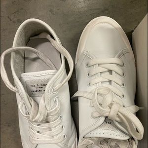 Rag & Bone Standard Issue Lace Up White Leather